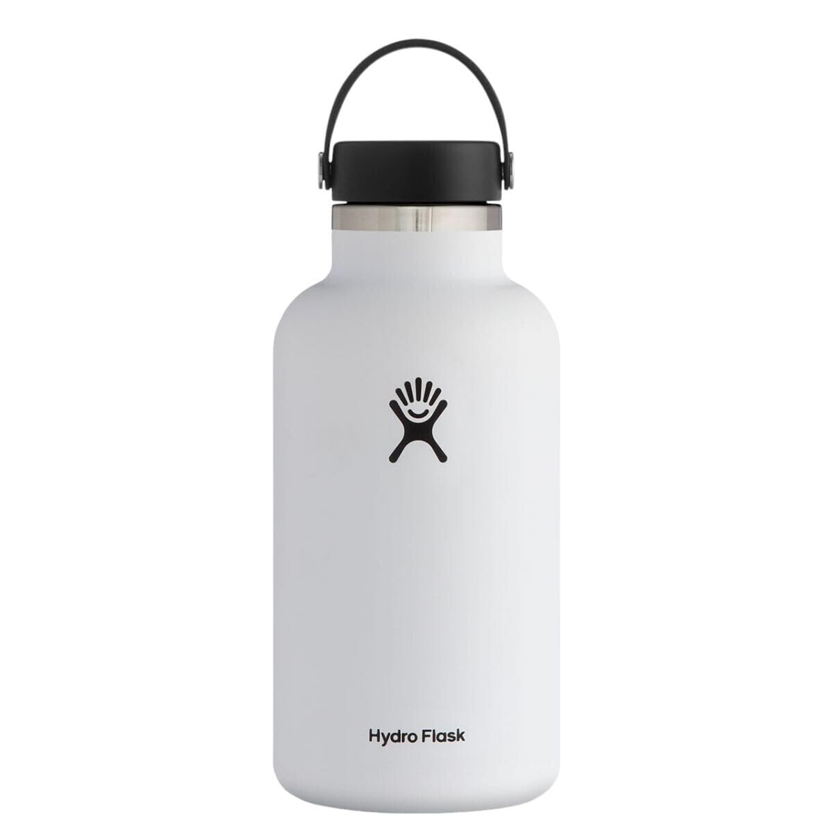 Hydro Flask Water Bottle - Insulated Stainless Steel - Wide Mouth Flex Lid, Non Spill, Leakproof and Refillable in 32 Oz Harbor Blue