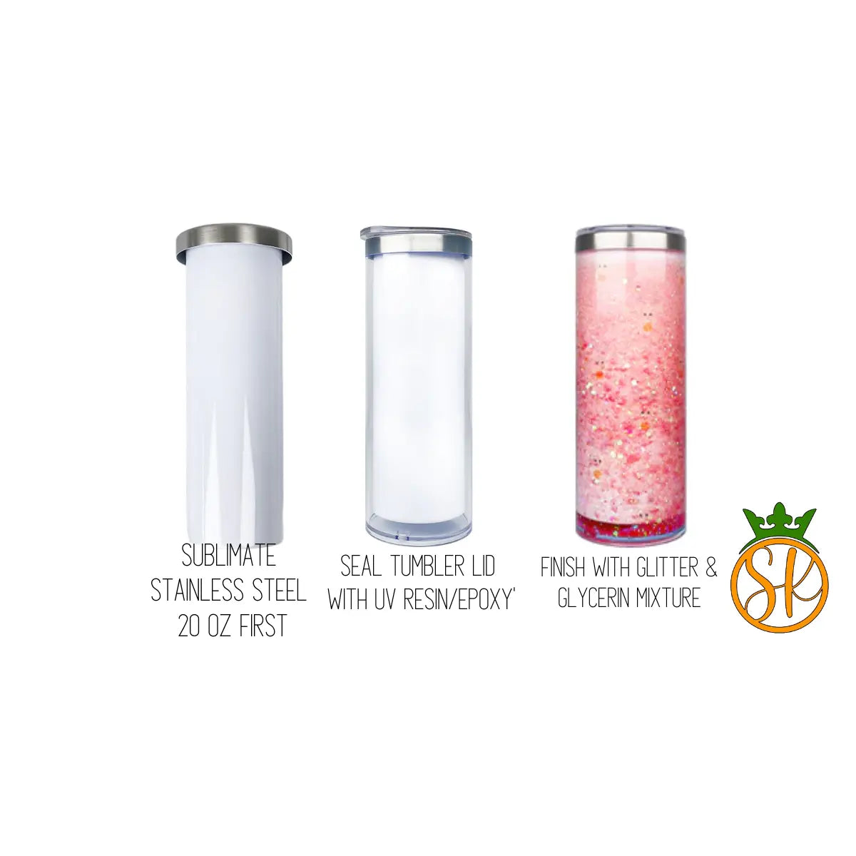 20 OUNCE SNOW GLOBE- PLASTIC STAINLESS STEEL TUMBLER