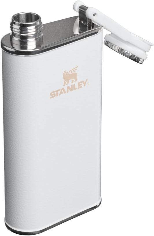 STANLEY Easy Fill Flask, 8 oz, Hammertone Frost
