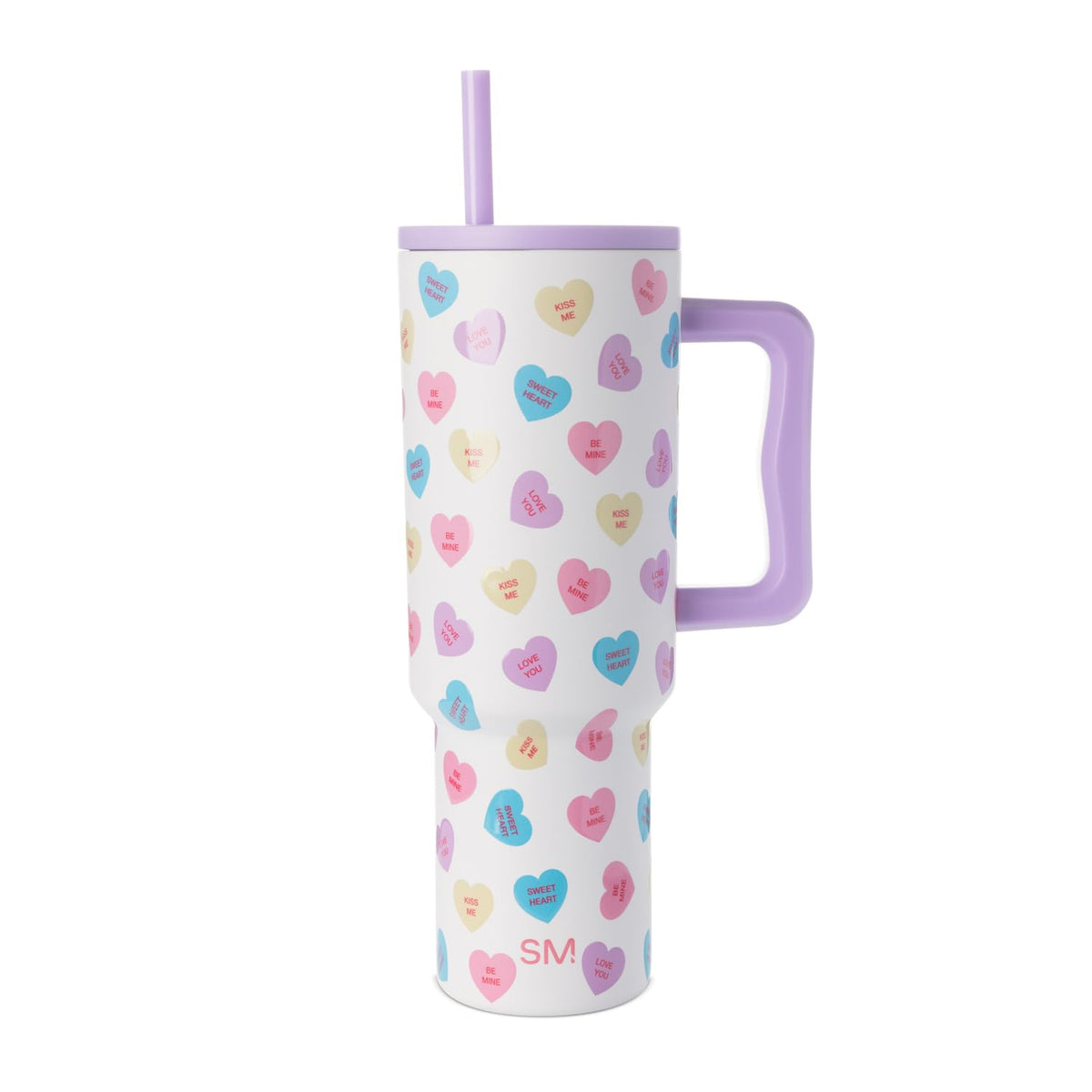 Simple Modern 40 oz Trek Tumbler with Handle and Straw Lid | Cup Holder Friendly Insulated Stainless Steel Travel Mug | Almond Birch