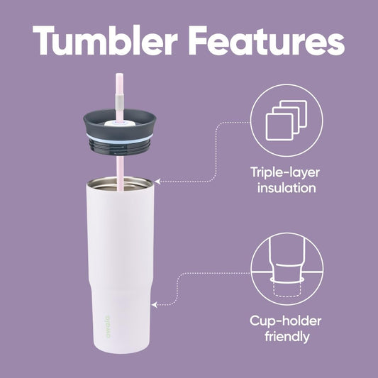 Owala Tumbler Stainless Steel Water Bottle 24 oz Bunny Hop