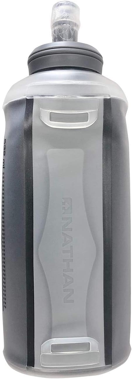 Nathan Insulated Soft Flask, Soft Flask Running Bottle, Hydration Insulated Water Bottle for Hiking, Walking, Exercise, Fits in Vests, 18oz