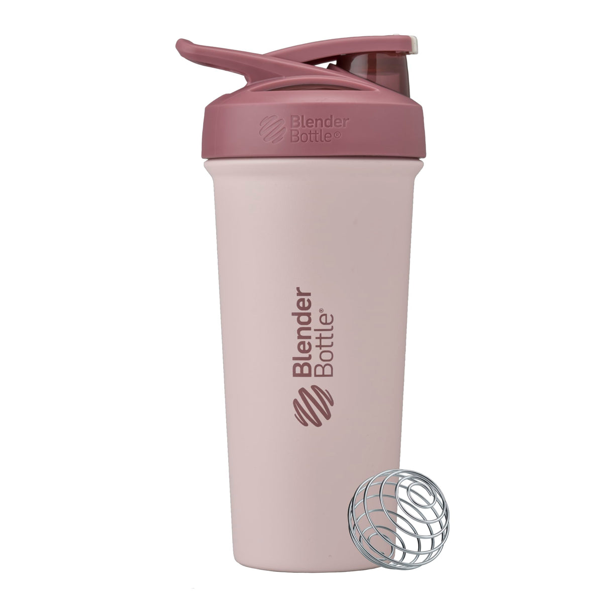 BlenderBottle Sport Flip Stainless Steel Shaker Bottle 24 oz Black