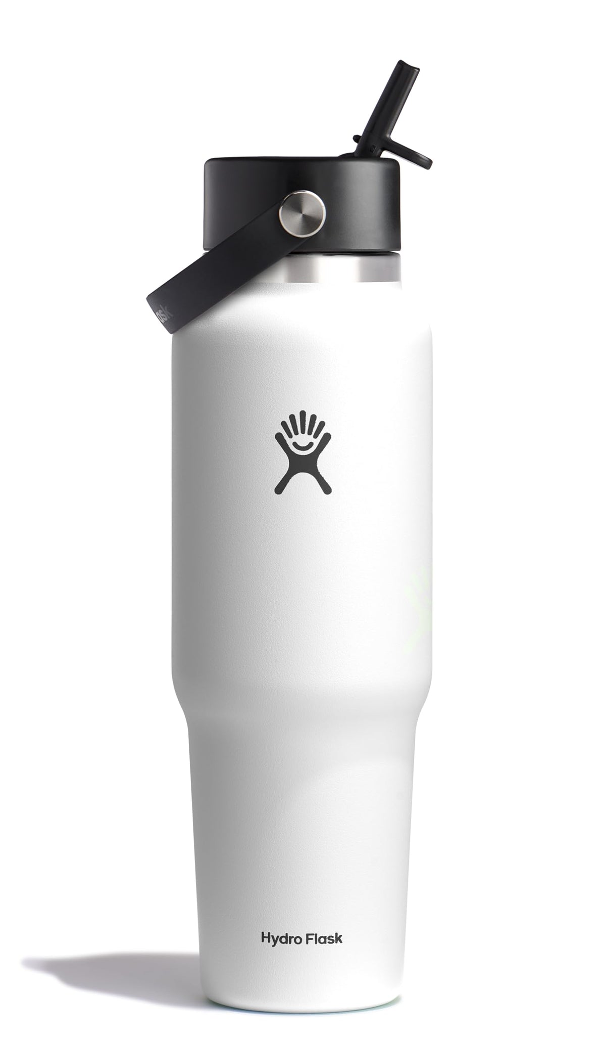 Hydro Flask Travel Water Bottle - Insulated Stainless Steel - Wide Straw Lid, Non Spill, Leakproof in 32 Oz Sandpiper