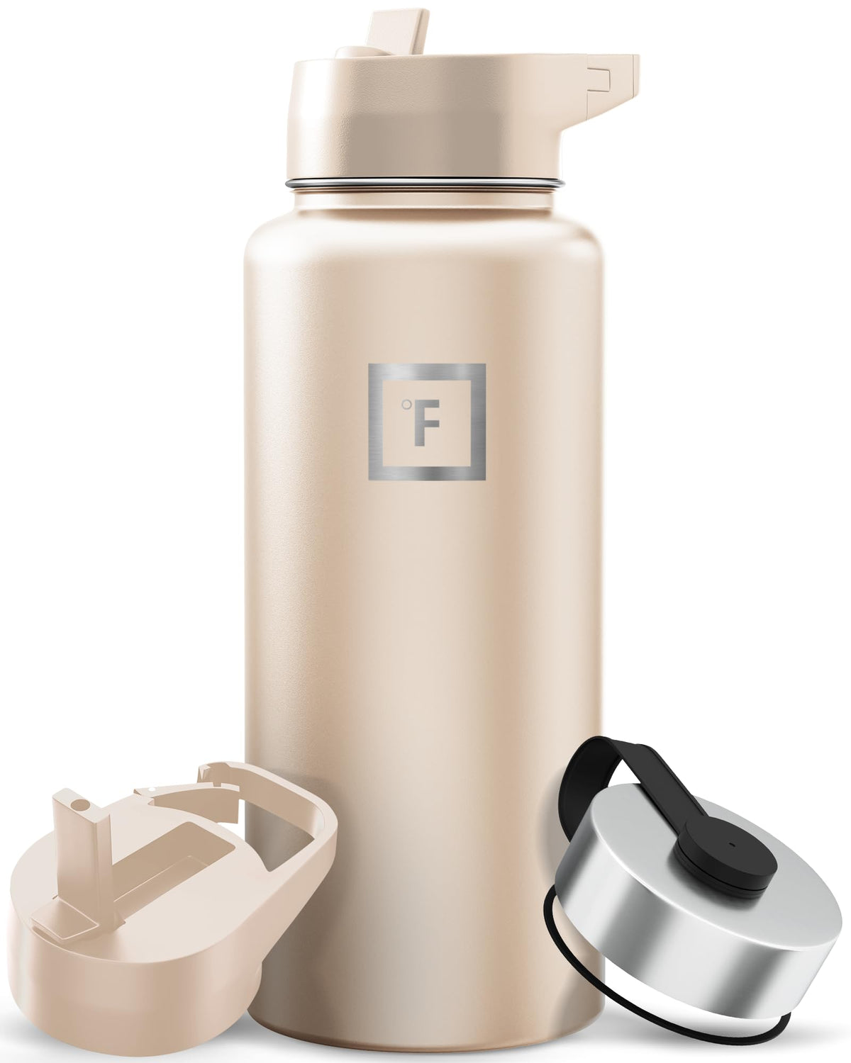 IRON °FLASK 24 oz Wide Mouth Water Bottle with Straw