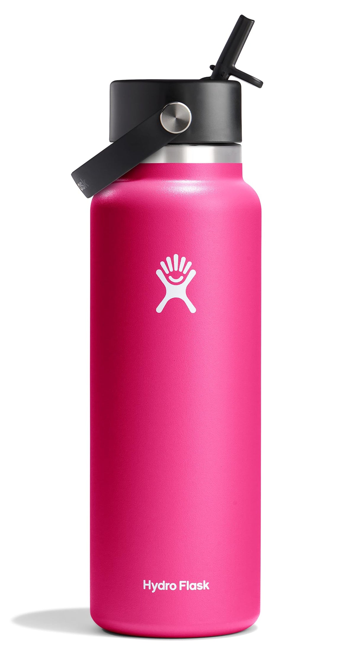 Hydro Flask Water Bottle - Insulated Stainless Steel - Wide Straw Lid, Non Spill, Leakproof in 24 Oz Ivory