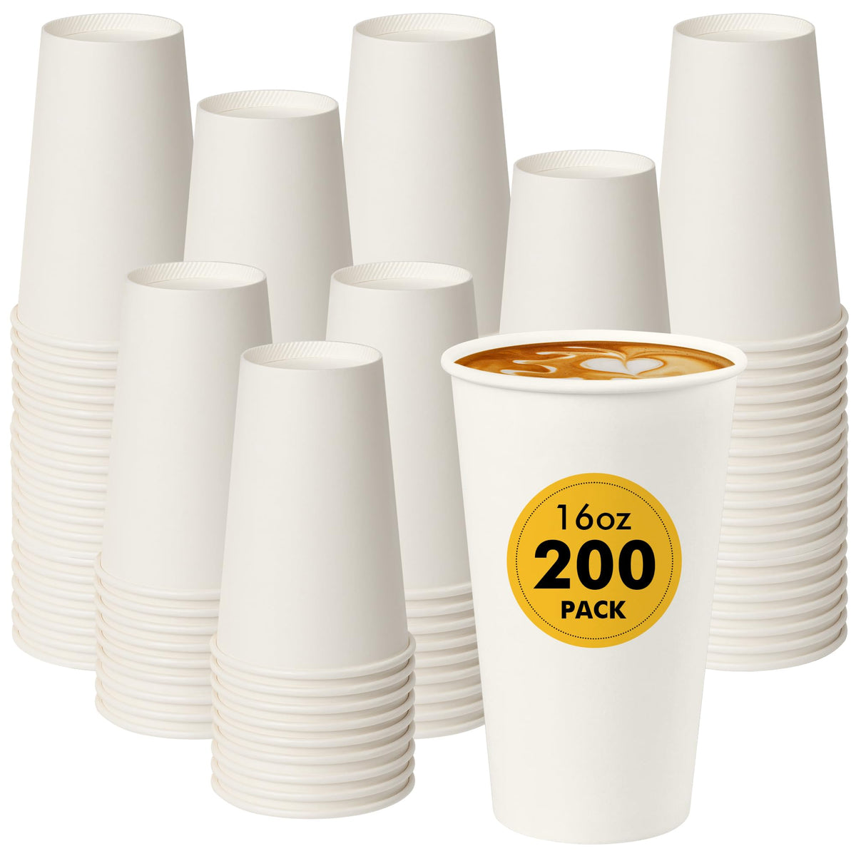 RACETOP 3 oz Bathroom Paper Cups, 100 Pack, Disposable Mouthwash Cups