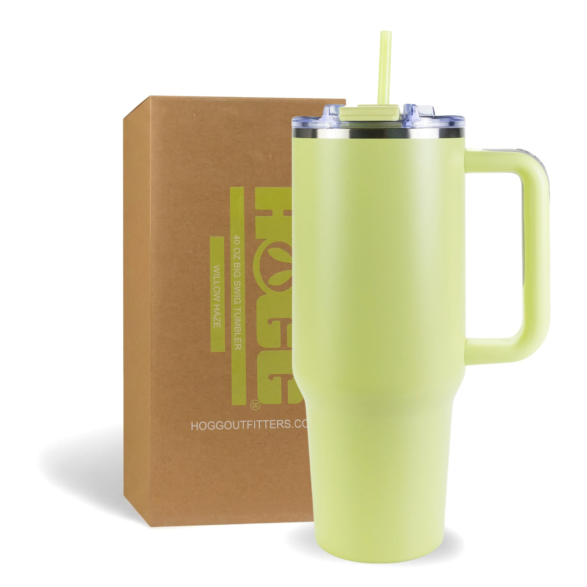 Hogg Big Swig 40oz Tumbler with Handle and Straw - Red, 40 oz Tumbler, Insulated Cup with Handle, 40oz Water Bottle with Straw, Thermal Cups, Leak Proof Lid, Travel Mugs, Stainless Steel