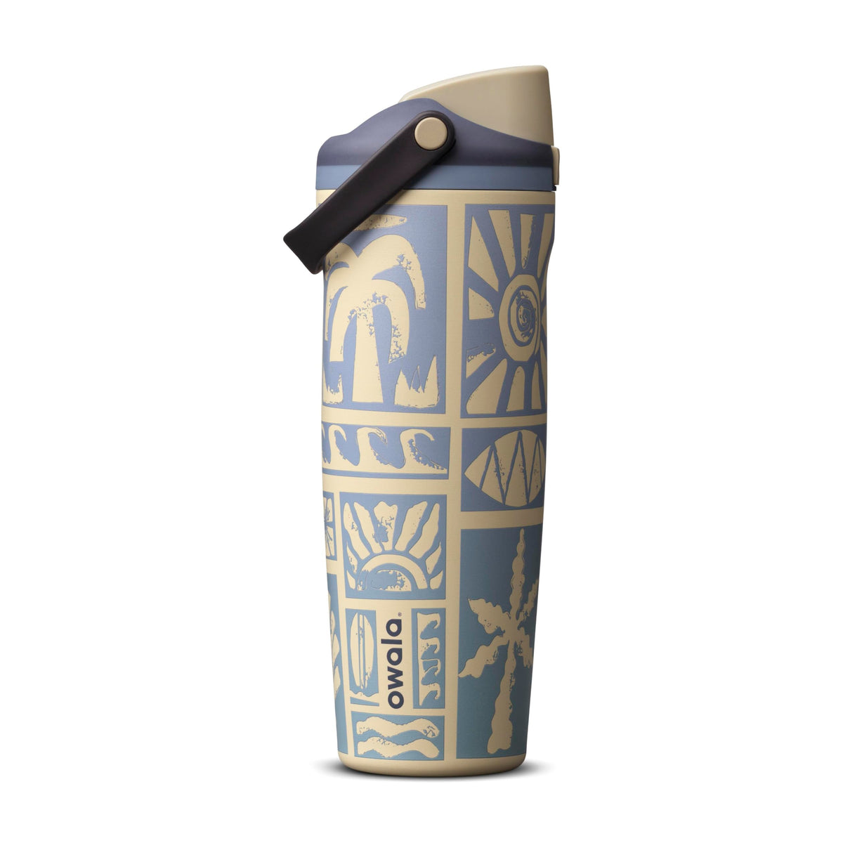 Owala FreeSip Sway Insulated Stainless Steel Water Bottle with Two-Way Spout, Built-In Straw and Bucket Handle, Made for Travel, School, and Sports, 30oz, BPA Free, Leak Proof, Daybreak