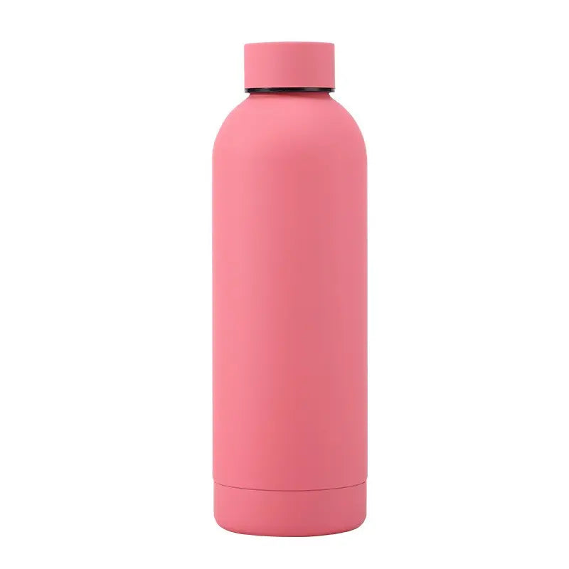 500ML Vacuum Insulated Water Bottle Flask, Matte Anti-Hot Outer Layer, Portable Outdoor Sports Cup, Travel Gift, Fashion Car Accessory, Drinkware, Insulated Flasks