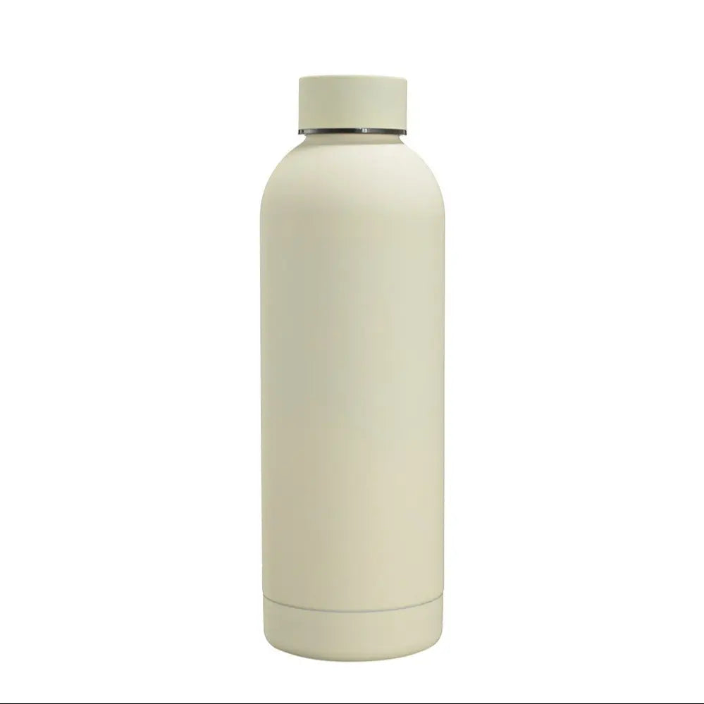 500ML Vacuum Insulated Water Bottle Flask, Matte Anti-Hot Outer Layer, Portable Outdoor Sports Cup, Travel Gift, Fashion Car Accessory, Drinkware, Insulated Flasks