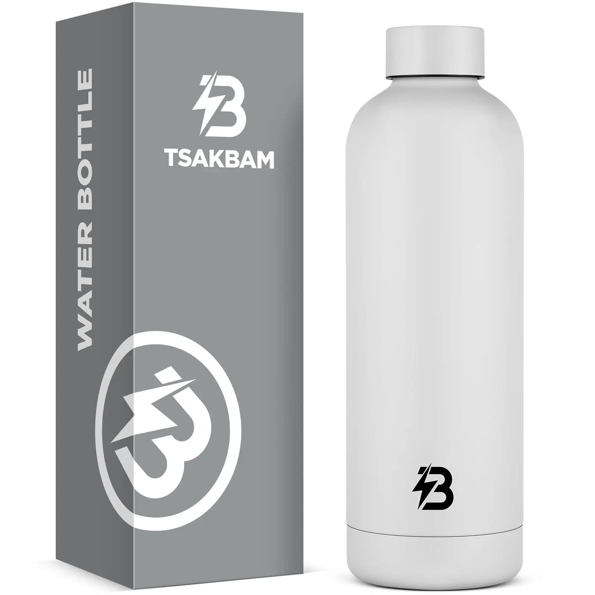 TSAKBAM 23 oz Stainless Steel Vacuum Insulation Flask - Silicone Lid, Leakproof Portable Tumbler, Reusable Drink Container for Sports, Gym Stuff, Double-Wall Keeps Drinks Cozy Longer