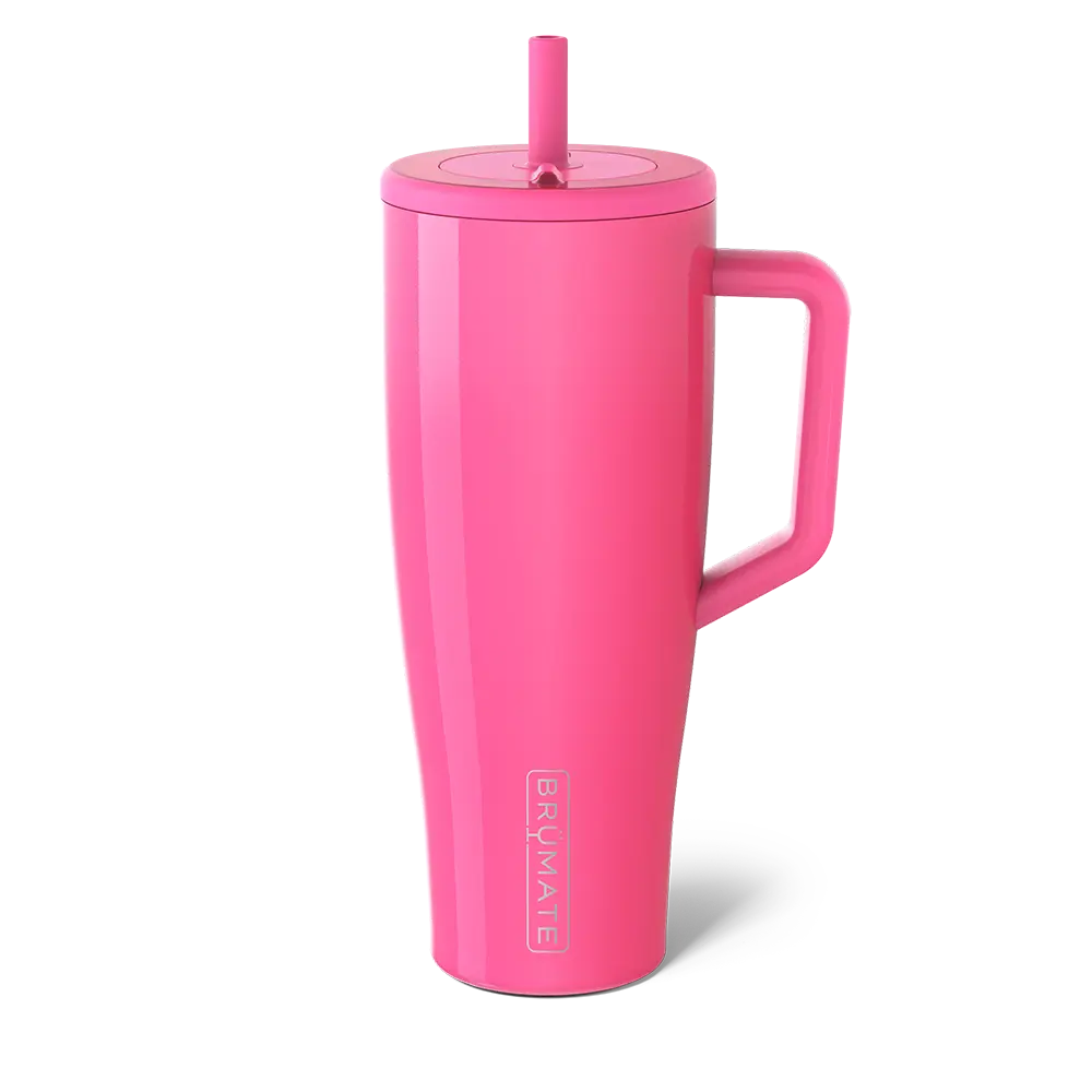 BrüMate Era Tumbler with Handle and Straw | 40oz, 30oz, 20oz Sizes | 100% Leakproof Insulated Tumbler | Keeps Ice 24+ Hours | Cup Holder Friendly Base Mug