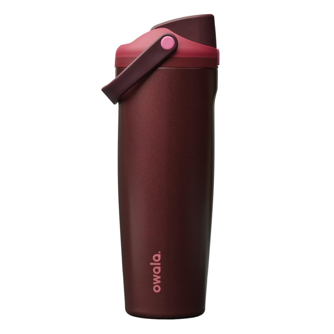 Owala FreeSip Sway Insulated Stainless Steel Water Bottle with Two-Way Spout, Built-In Straw and Bucket Handle, Made for Travel, School, and Sports, 30oz, BPA Free, Leak Proof, Daybreak