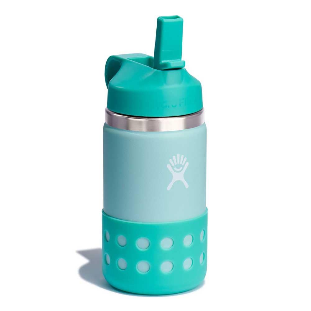 Hydro Flask Kids Water Bottle for School - Stainless Steel and Insulated with Straw Cap - 12 Oz World of Eric Carle Caterpillar Yellow