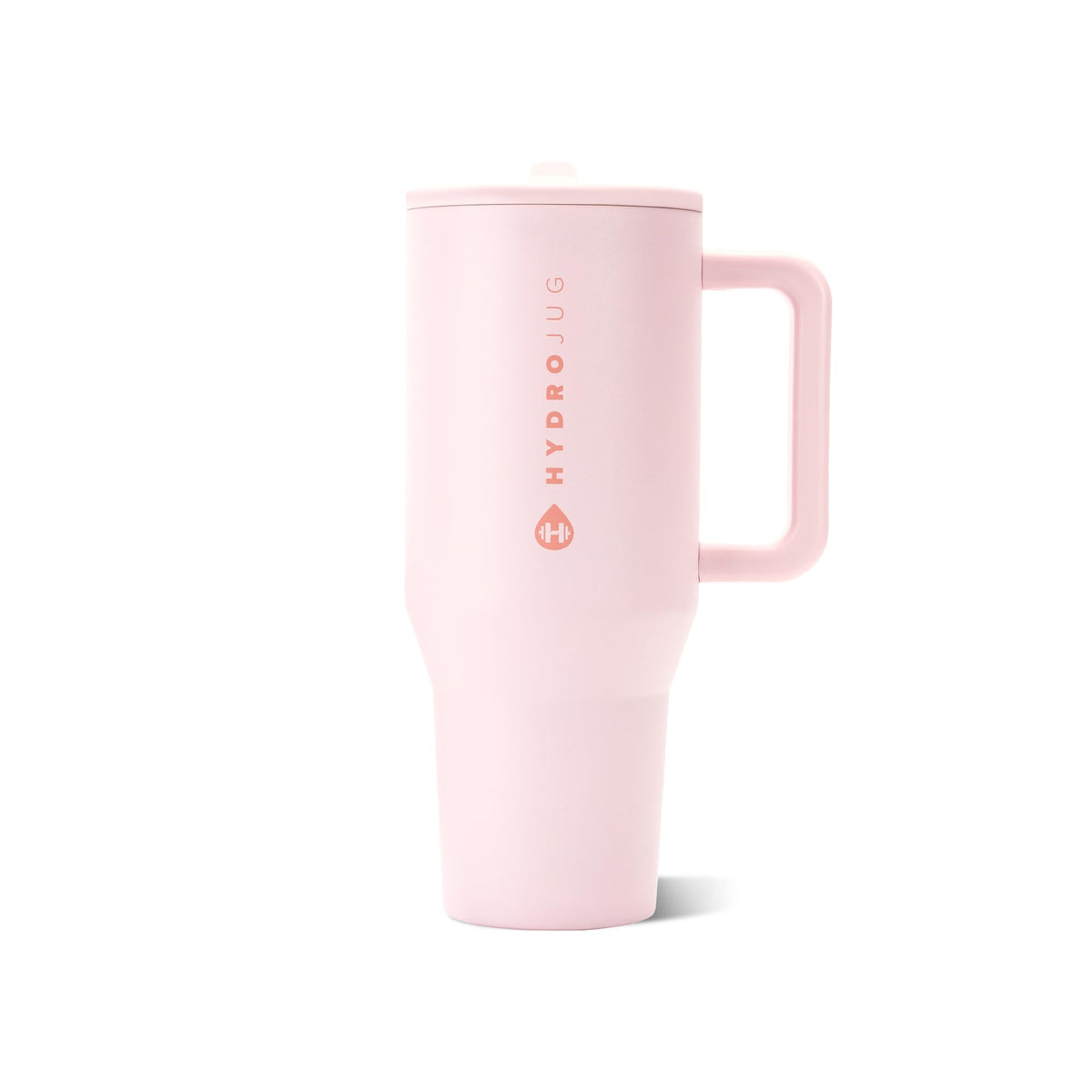 HydroJug Traveler 40oz, Insulated Tumbler with Handle & Straw, Cream
