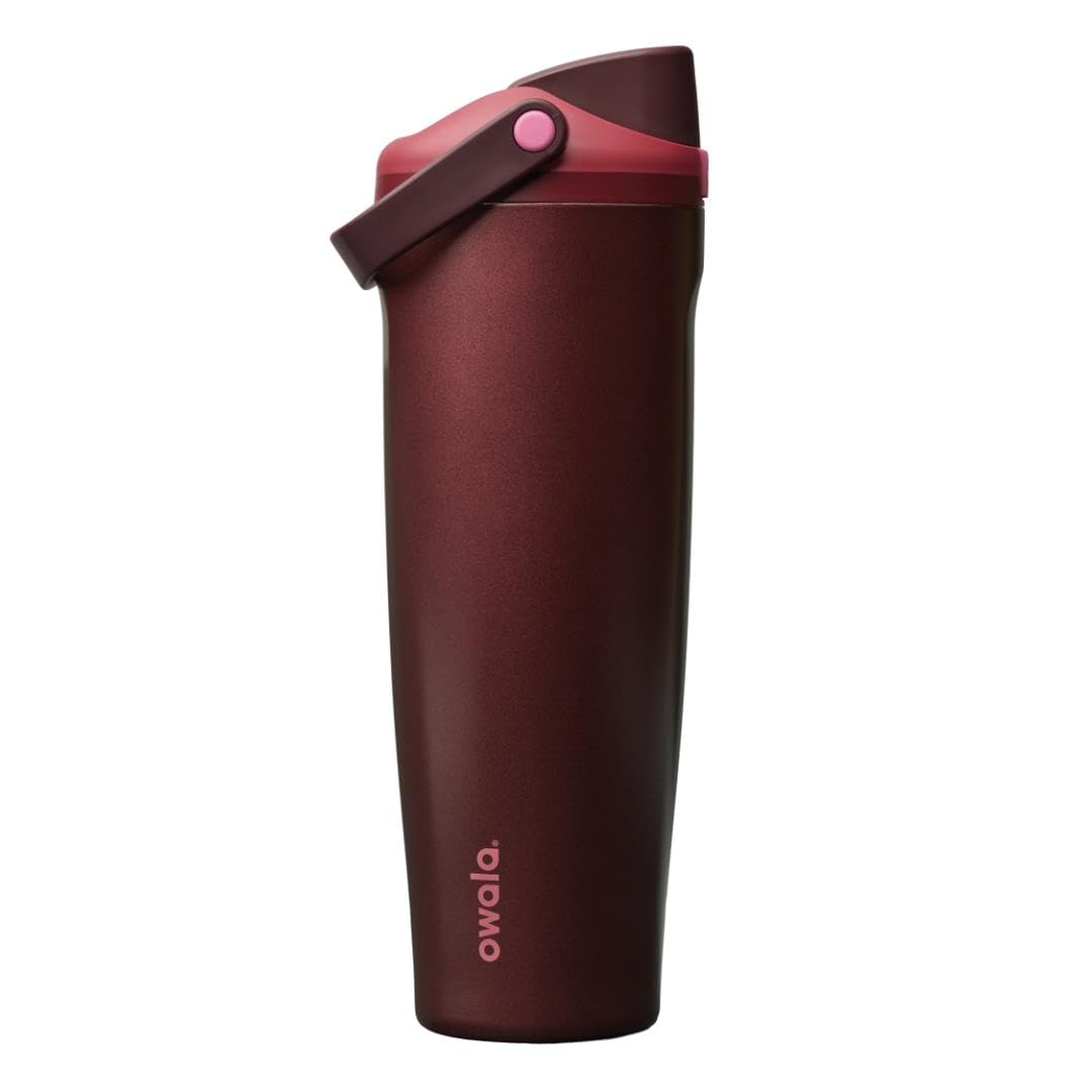 Owala FreeSip Sway Insulated Stainless Steel Water Bottle with Two-Way Spout, Built-In Straw and Bucket Handle, Made for Travel, School, and Sports, 30oz, BPA Free, Leak Proof, Daybreak