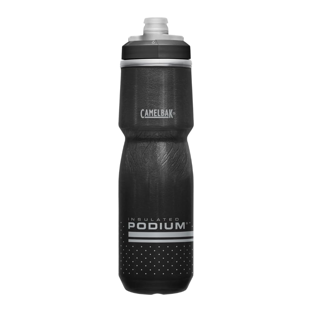 CamelBak Podium Chill Outdoor Water Bottle 24oz, White/Black