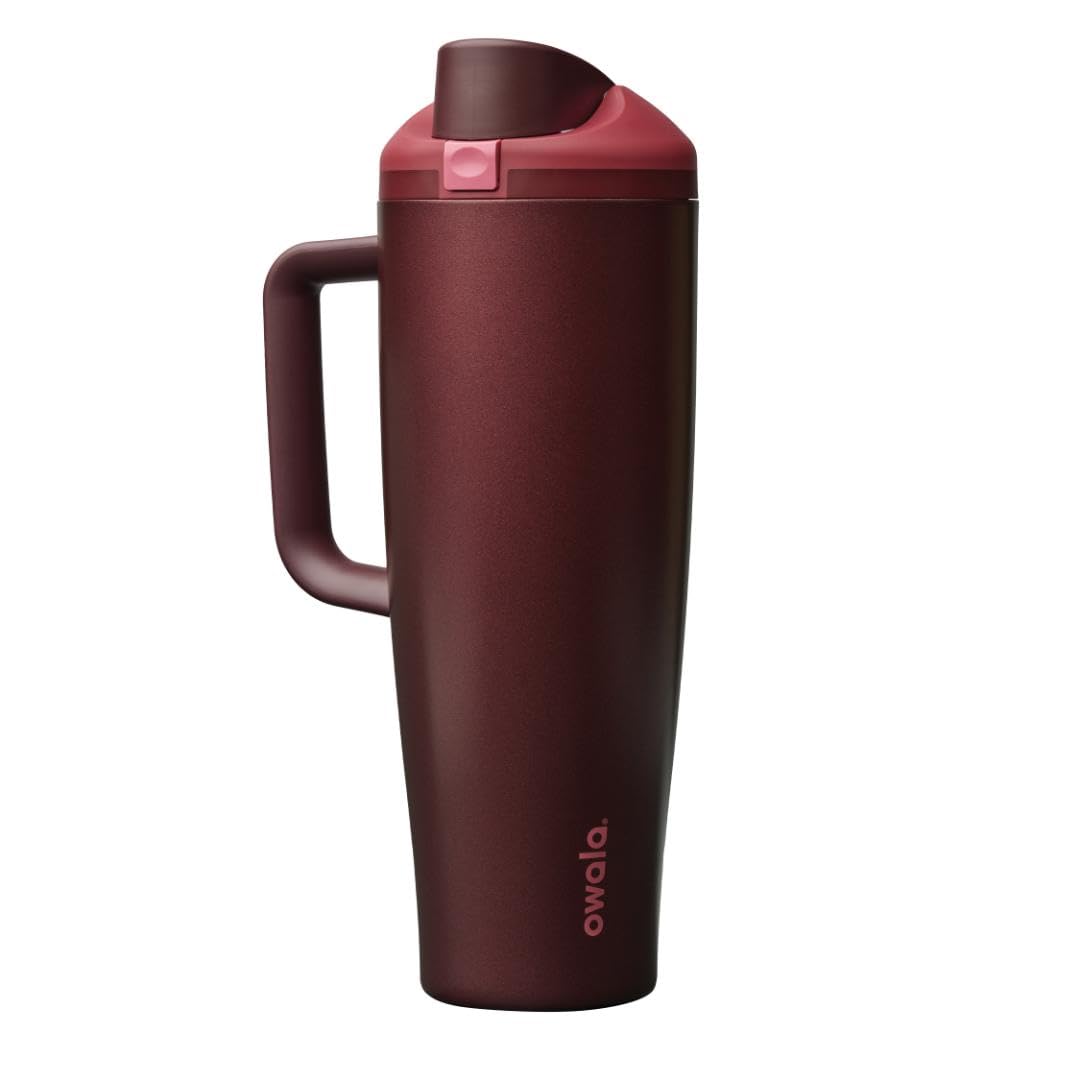 Owala FreeSip Tumbler Stainless Steel Water Bottle 40 oz Dreamy Field