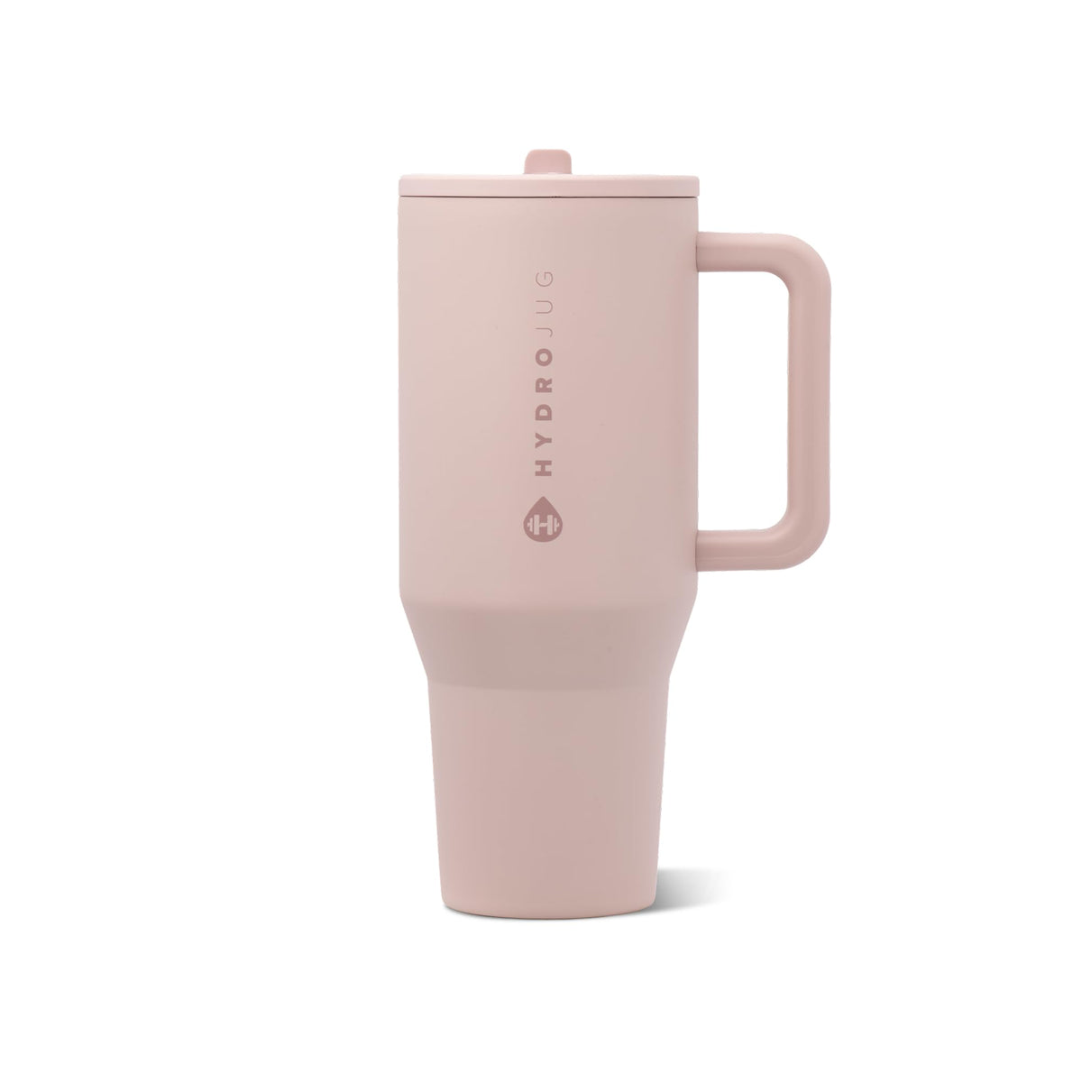 HydroJug Traveler 32oz, Insulated Tumbler with Handle & Straw, Cream
