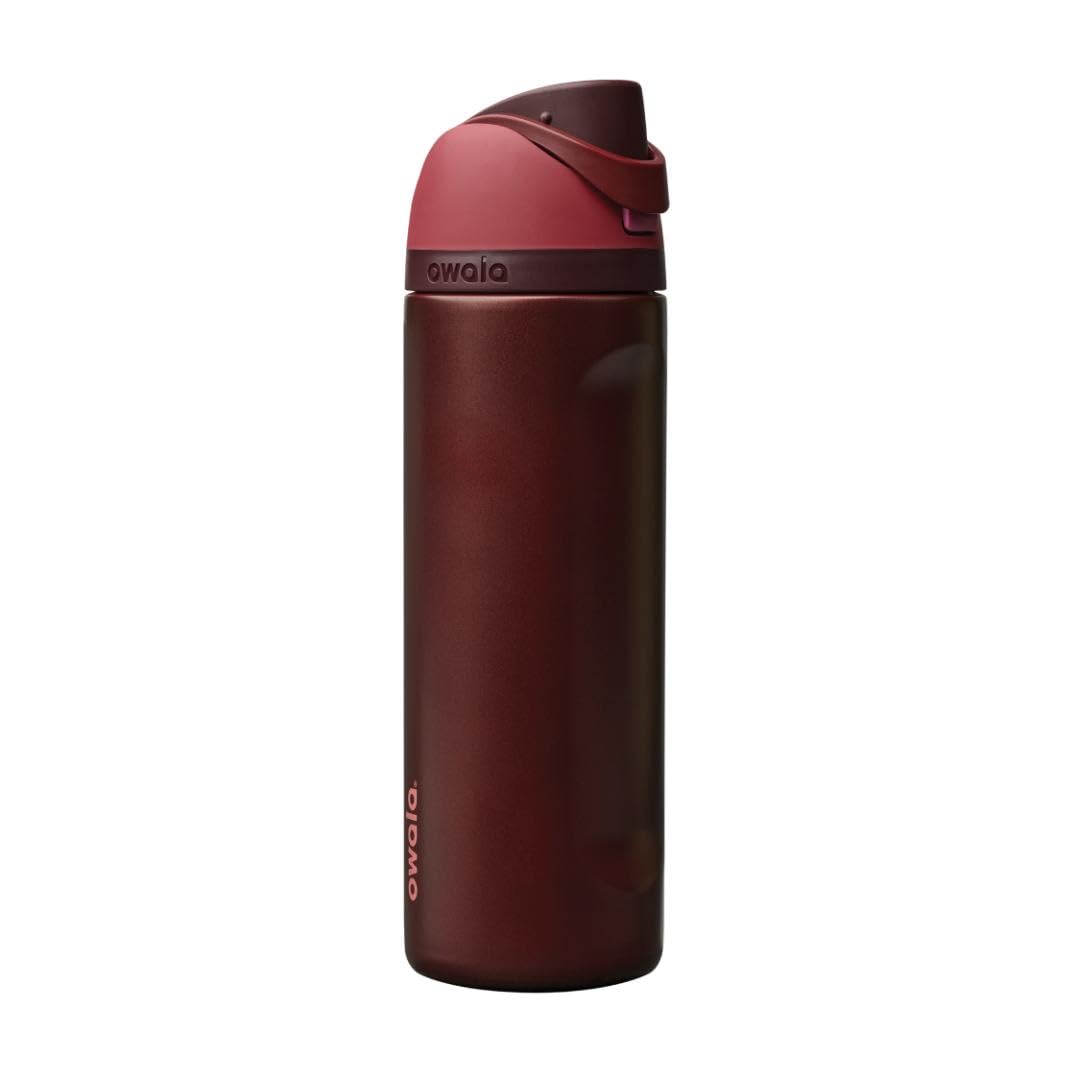 Owala FreeSip Stainless Steel Water Bottle 24 oz Shy Marshmallow