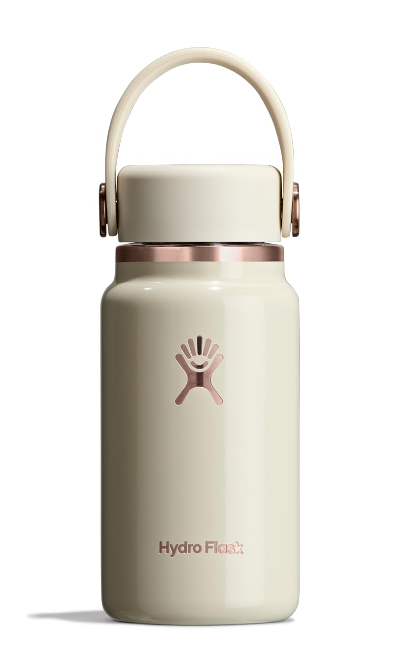 Hydro Flask Micro Bottle - Insulated Mini Leak Proof Flask for Purse or Pocket in 6.7 Oz Agave Green