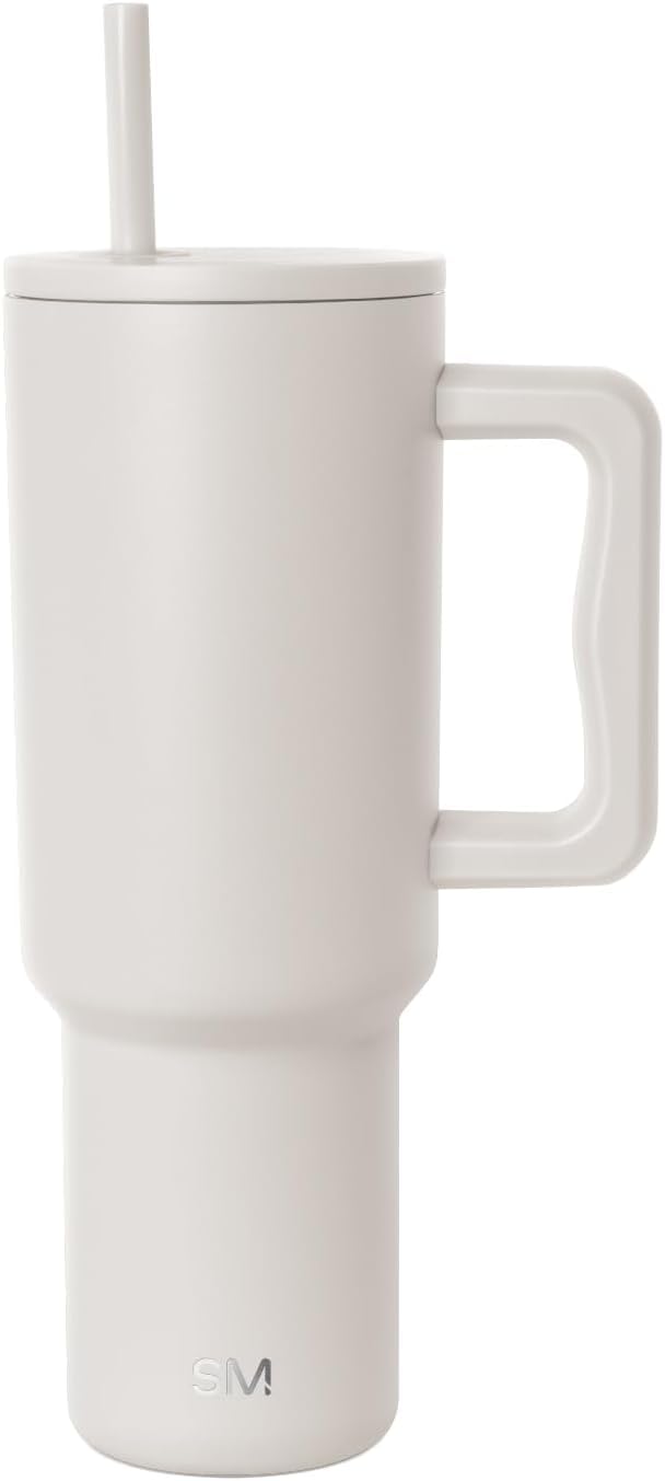 Simple Modern Tumbler with Handle and Straw | 40oz | Green