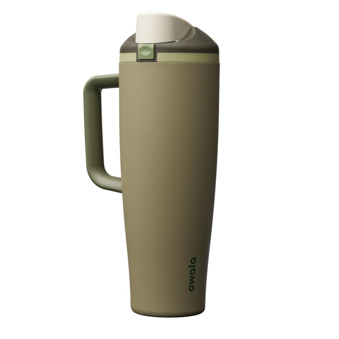 Owala FreeSip Tumbler Stainless Steel Water Bottle 40 oz Dreamy Field