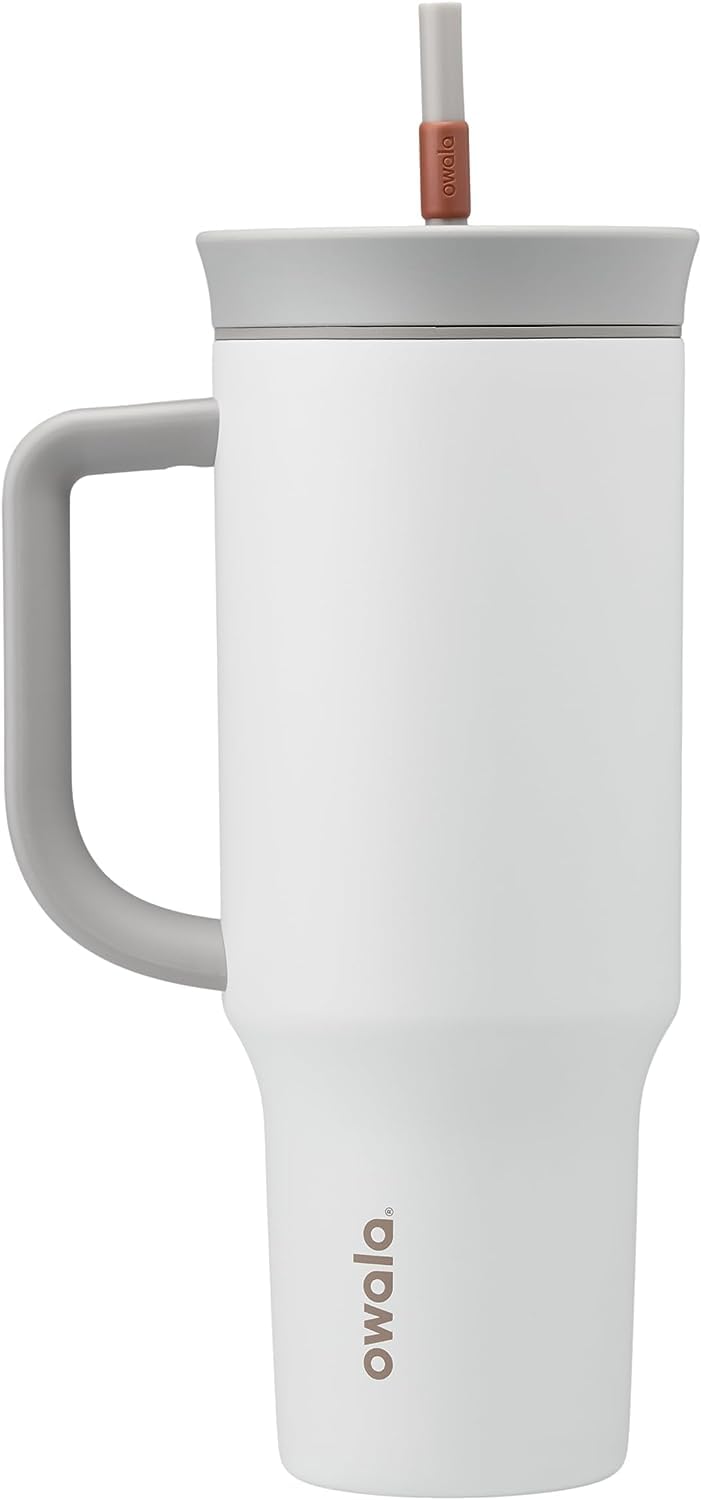 Owala FreeSip Tumbler Stainless Steel Water Bottle 40 oz Dreamy Field