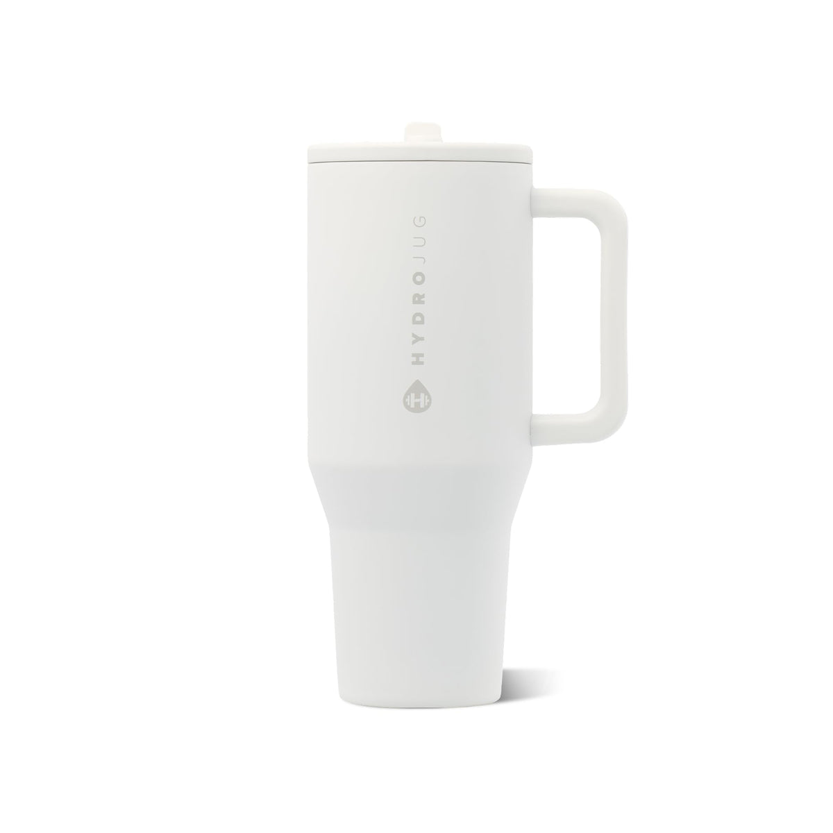HydroJug Traveler 32oz, Insulated Tumbler with Handle & Straw, Cream