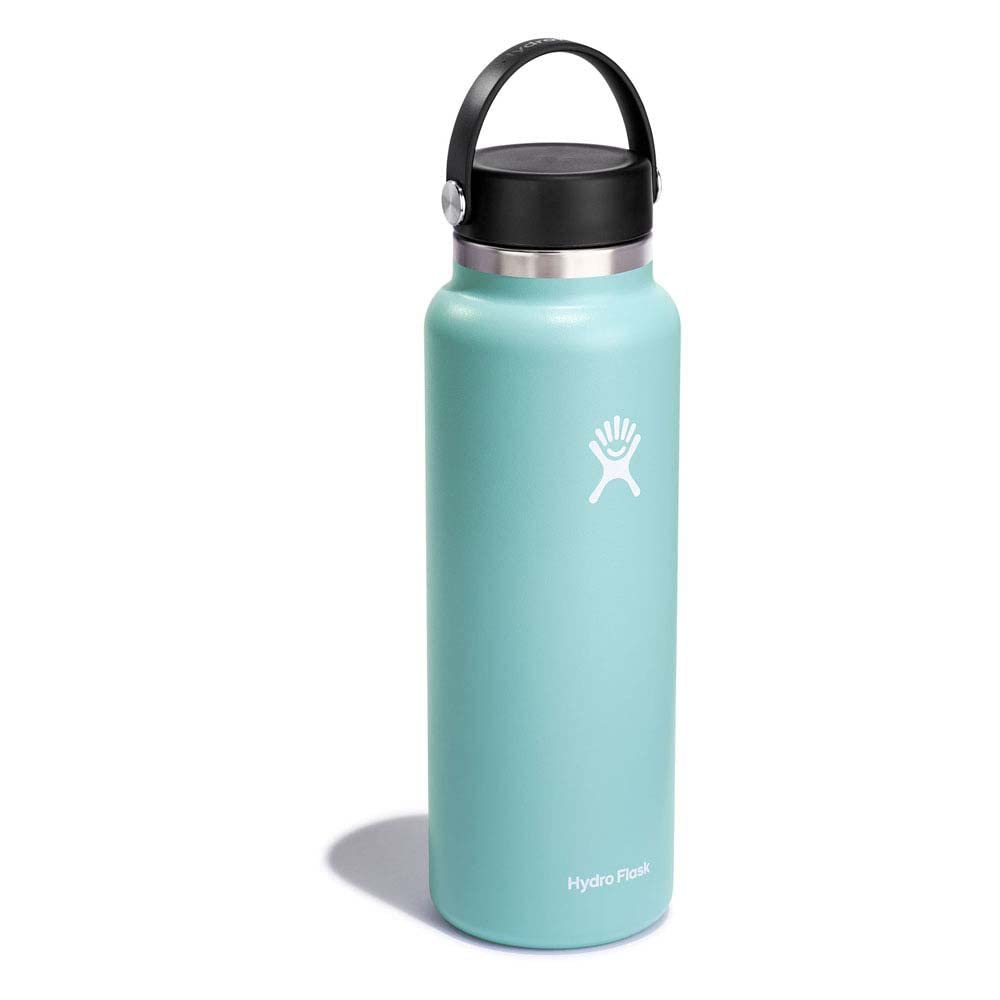 Hydro Flask Water Bottle - Insulated Stainless Steel - Wide Mouth Flex Lid, Non Spill, Leakproof and Refillable in 32 Oz Harbor Blue