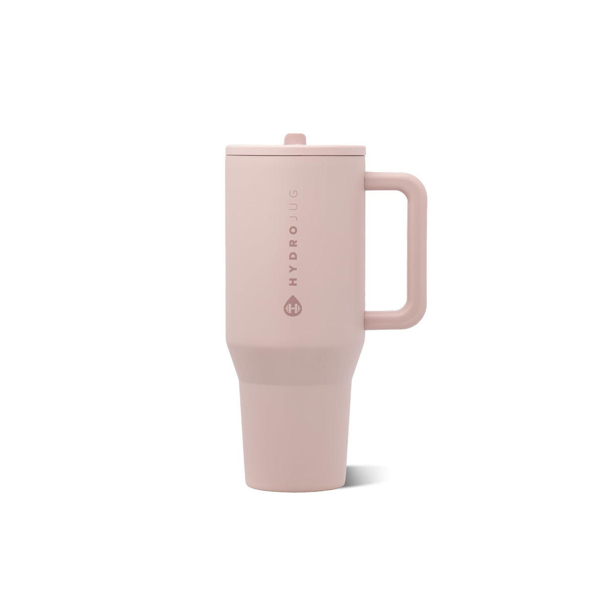 HydroJug Traveler 32oz, Insulated Tumbler with Handle & Straw, Cream