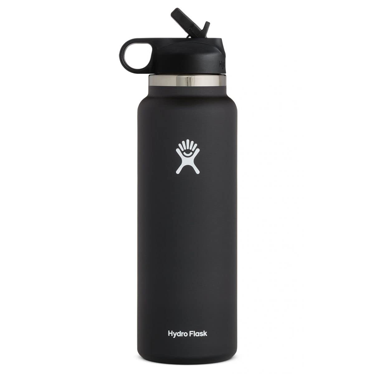 Hydro Flask Water Bottle - Insulated Stainless Steel - Wide Straw Lid, Non Spill, Leakproof in 24 Oz Ivory