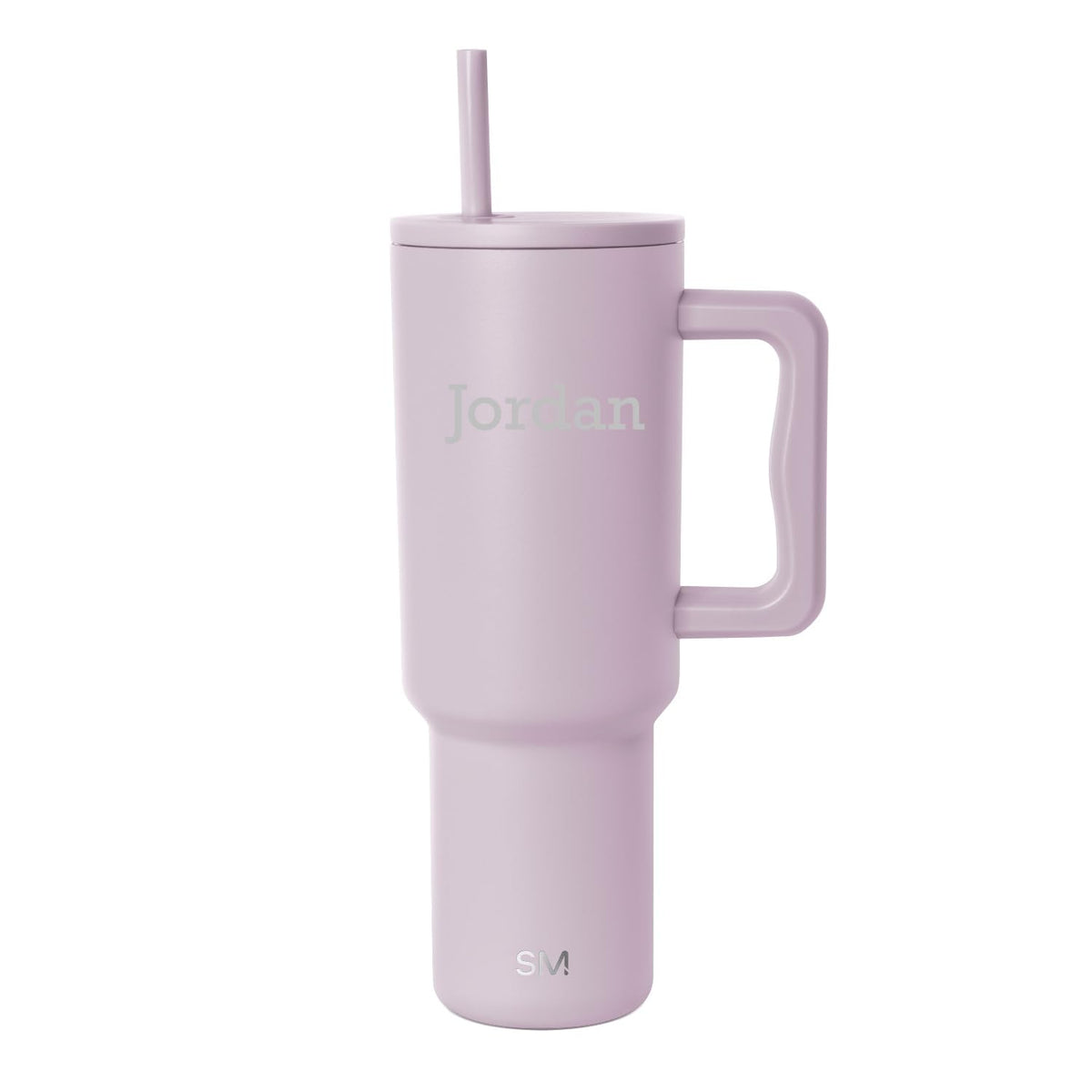 Simple Modern 40 oz Trek Tumbler with Handle and Straw Lid | Cup Holder Friendly Insulated Stainless Steel Travel Mug | Almond Birch