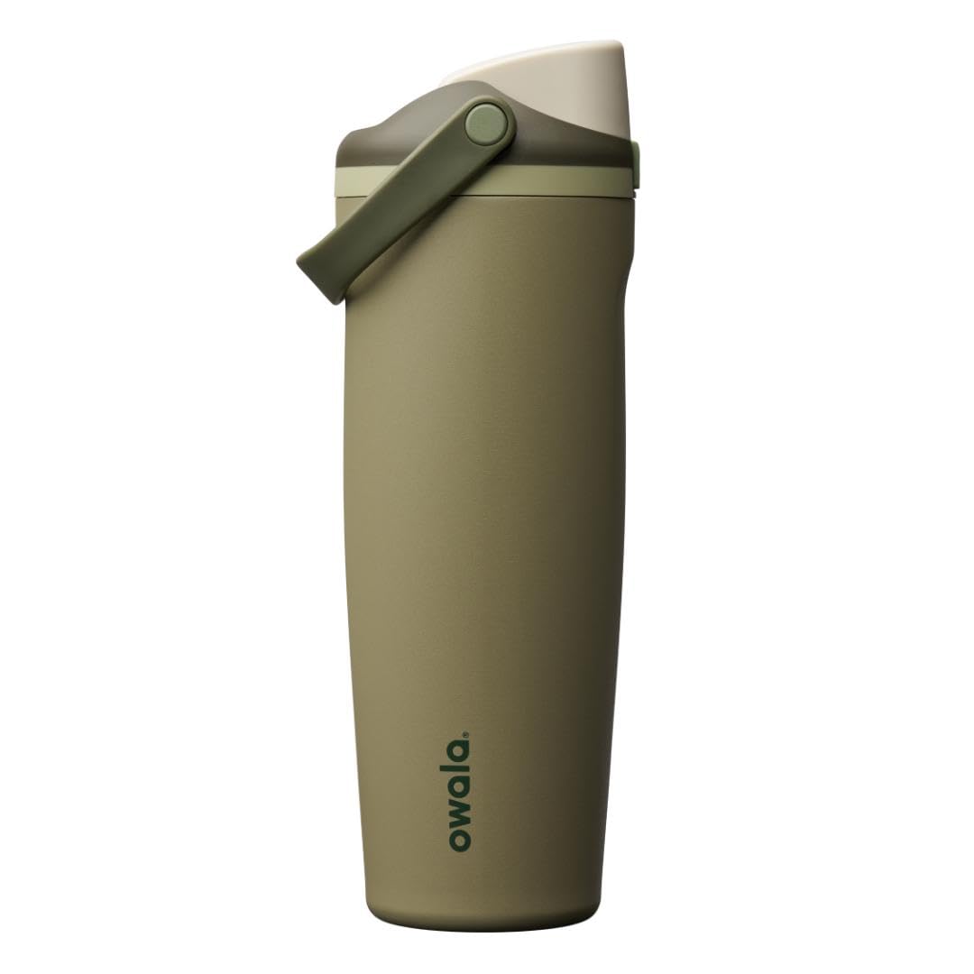 Owala FreeSip Sway Insulated Stainless Steel Water Bottle with Two-Way Spout, Built-In Straw and Bucket Handle, Made for Travel, School, and Sports, 30oz, BPA Free, Leak Proof, Daybreak