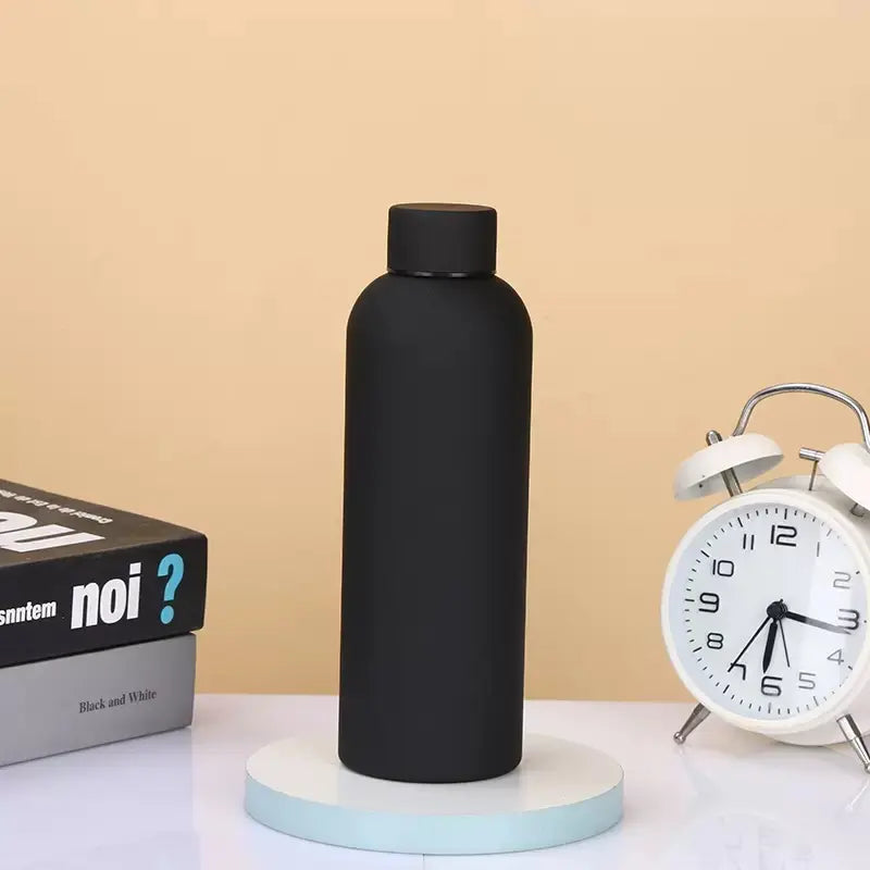 500ML Vacuum Insulated Water Bottle Flask, Matte Anti-Hot Outer Layer, Portable Outdoor Sports Cup, Travel Gift, Fashion Car Accessory, Drinkware, Insulated Flasks