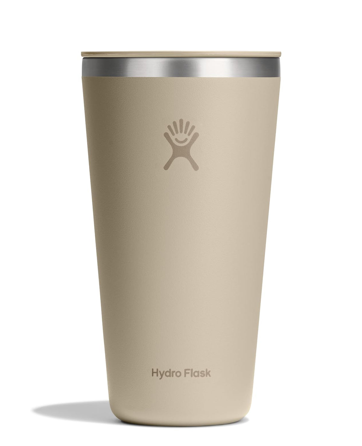 Hydro Flask All Around Tumbler Press-In Lid, Insulated Travel Mug, Stainless Steel Coffee Cup 16 Oz Cloud Pink