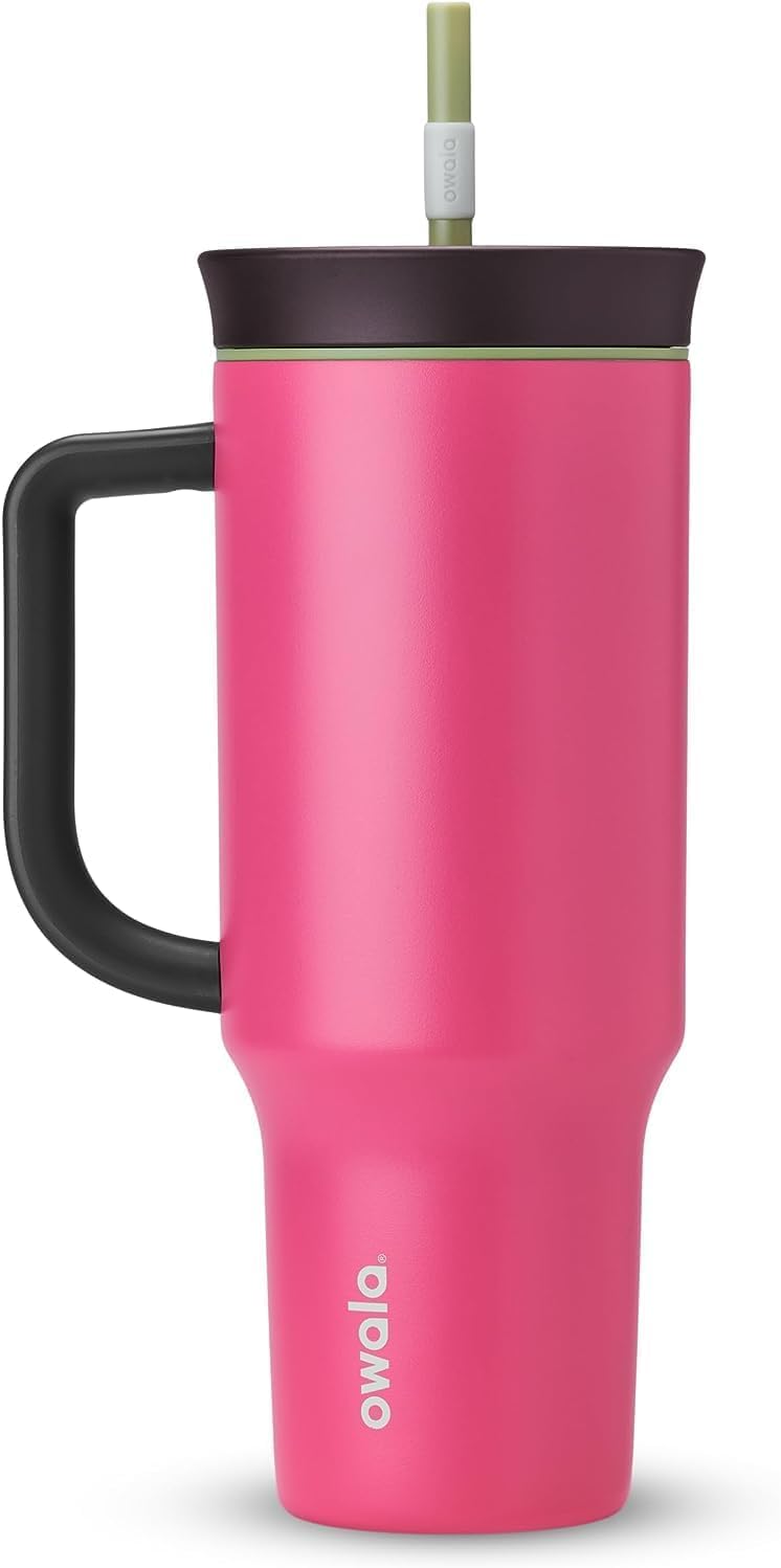 Owala FreeSip Tumbler Stainless Steel Water Bottle 40 oz Dreamy Field