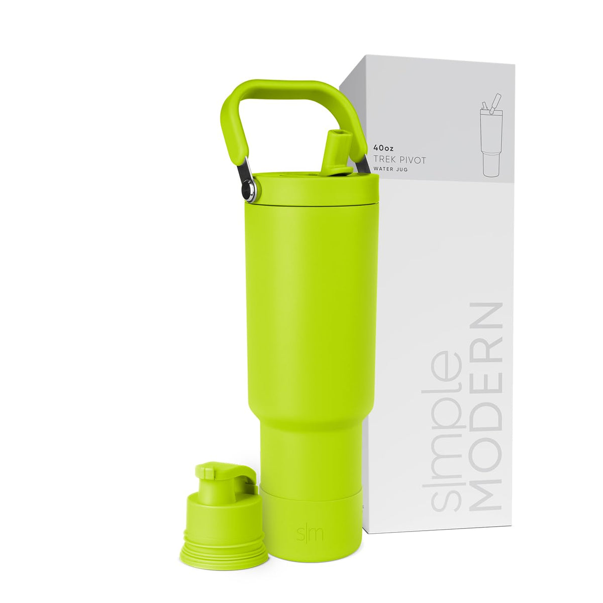 Simple Modern Tumbler with Handle, Water Jug | 40oz | Gray