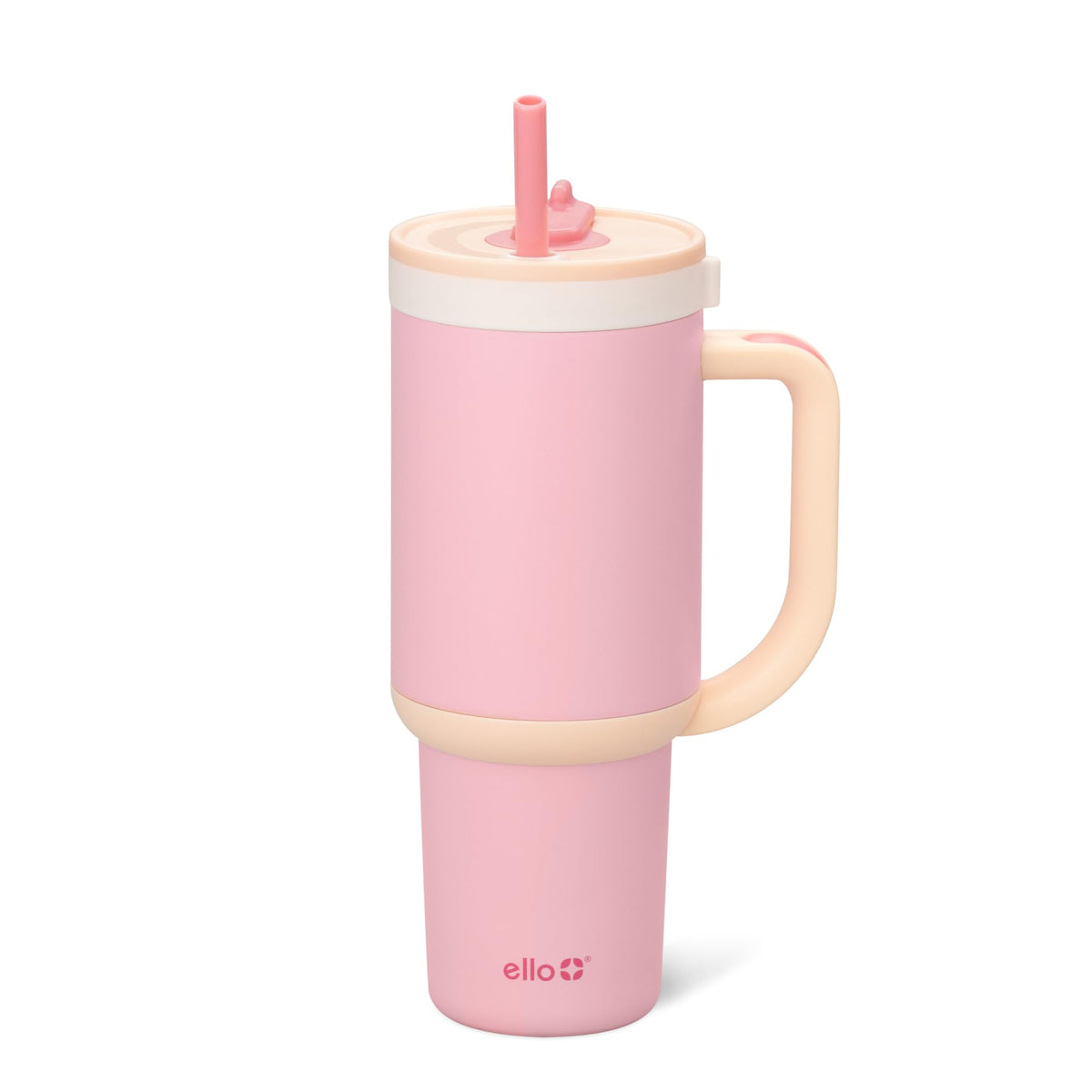 Ello Oasis 30oz Insulated Stainless Steel Tumbler with Straw, Daisies