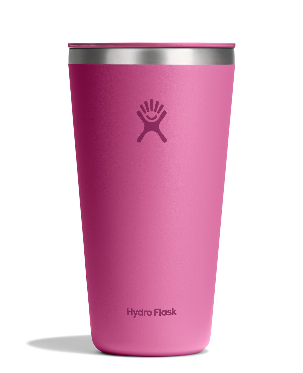 Hydro Flask All Around Tumbler Press-In Lid, Insulated Travel Mug, Stainless Steel Coffee Cup 16 Oz Cloud Pink