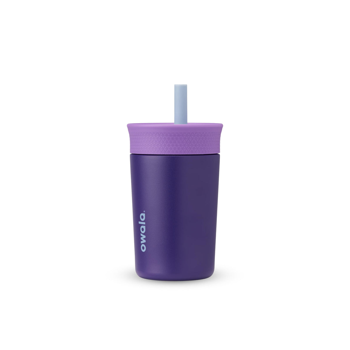 Owala Tumbler Kids Stainless Steel Water Bottle 12 oz Lilac Rocket