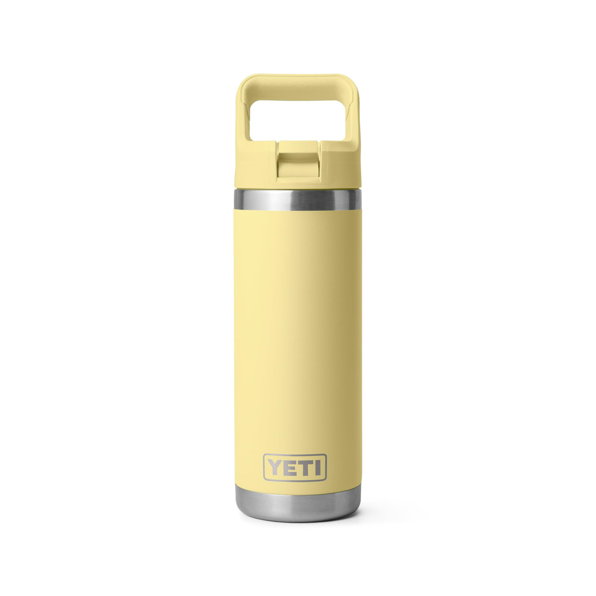 YETI Rambler 18 oz Bottle, Vacuum Insulated, Stainless Steel with Straw Cap, Navy