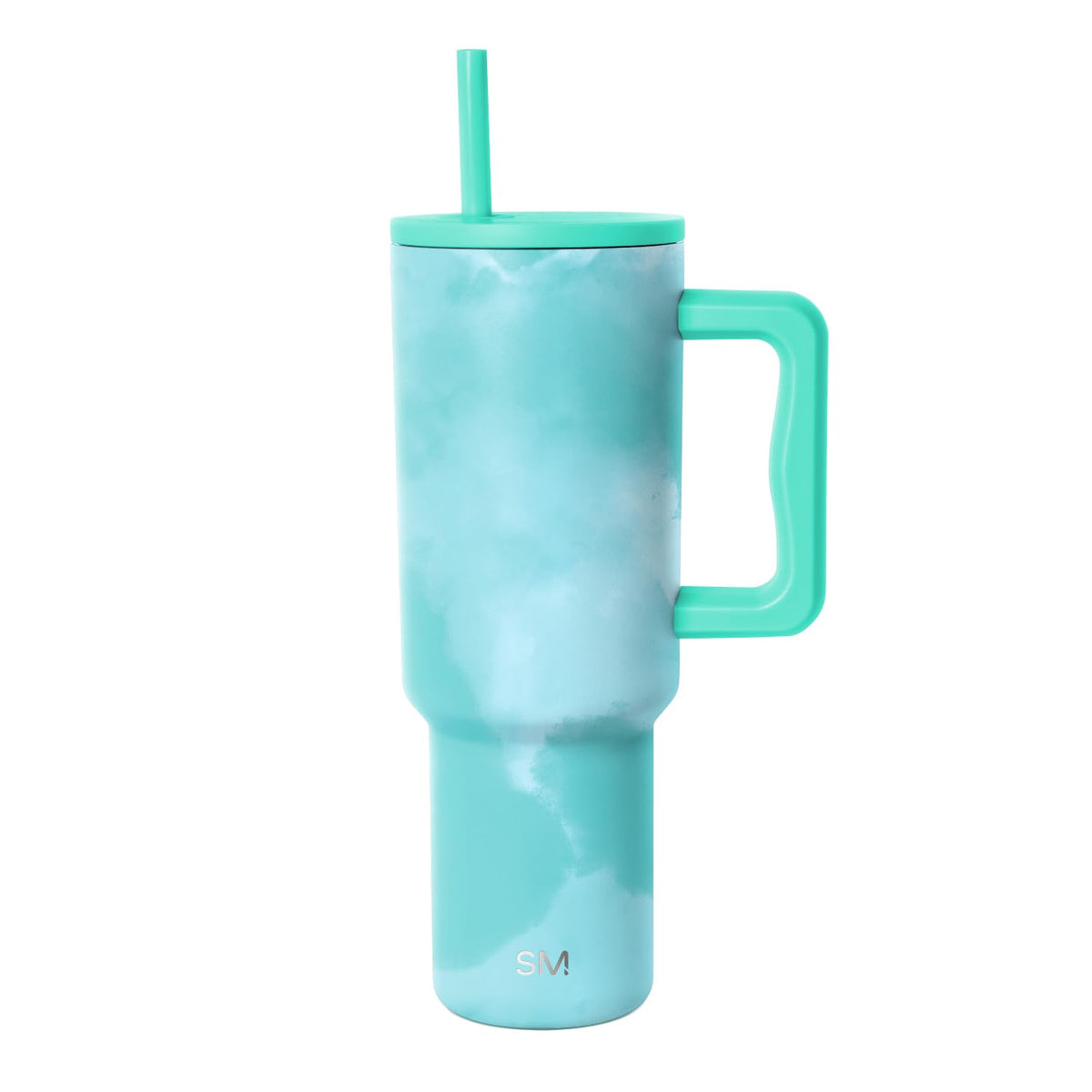 Simple Modern Tumbler with Handle and Straw | 40oz | Green