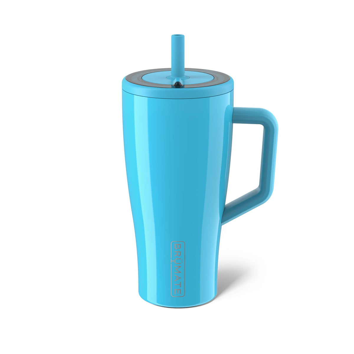 BrüMate Era 40 oz Tumbler with Handle & Straw | 100% Leakproof Insulated Water Bottle Tumbler with Lid & Flexible SoftSip Straw | Made of Stainless Steel | Cup Holder Friendly | 40oz (Nightfall Blue)
