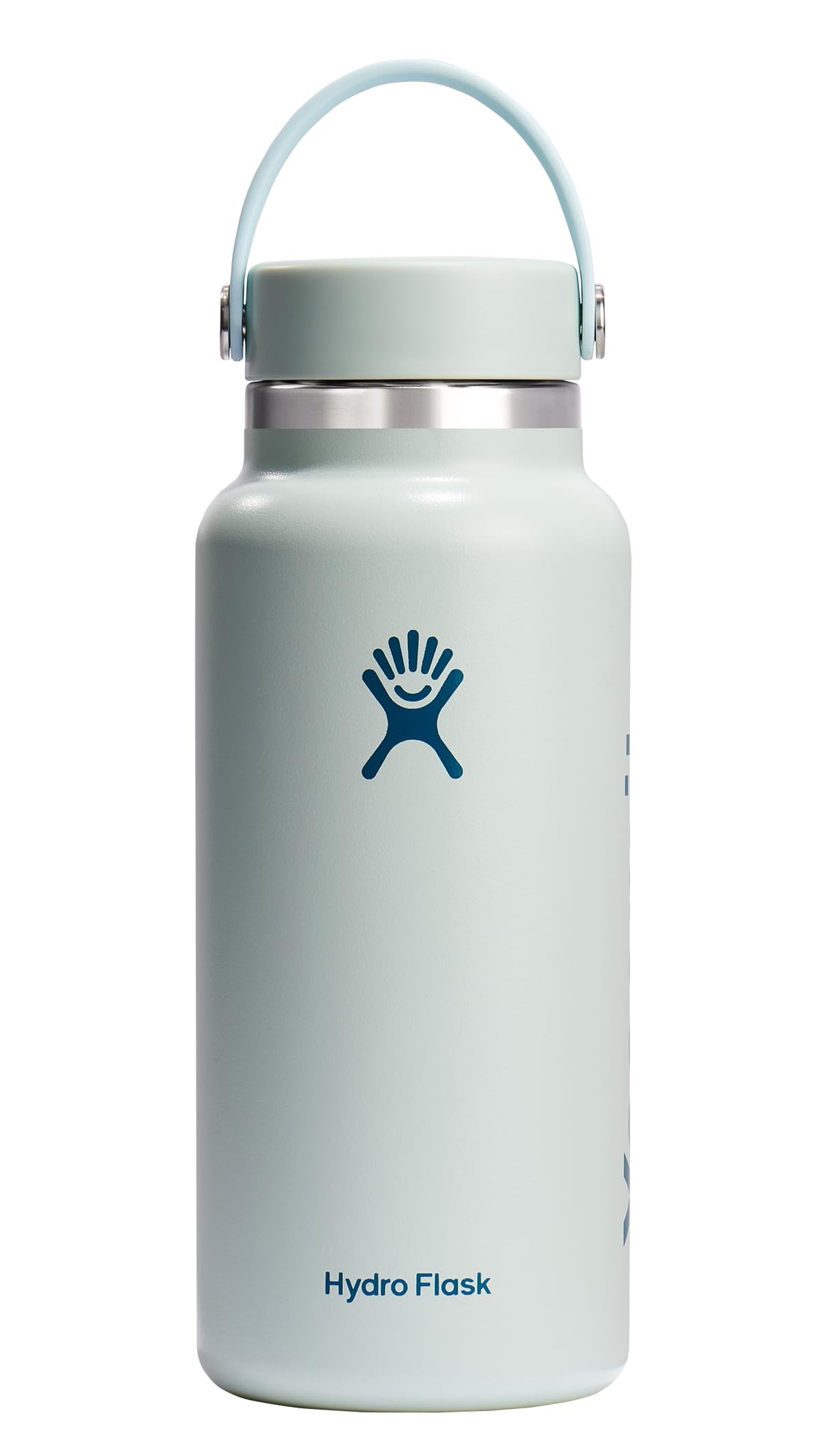 Hydro Flask Water Bottle - Insulated Stainless Steel - Wide Mouth Flex Lid, Non Spill, Leakproof and Refillable in 32 Oz Harbor Blue