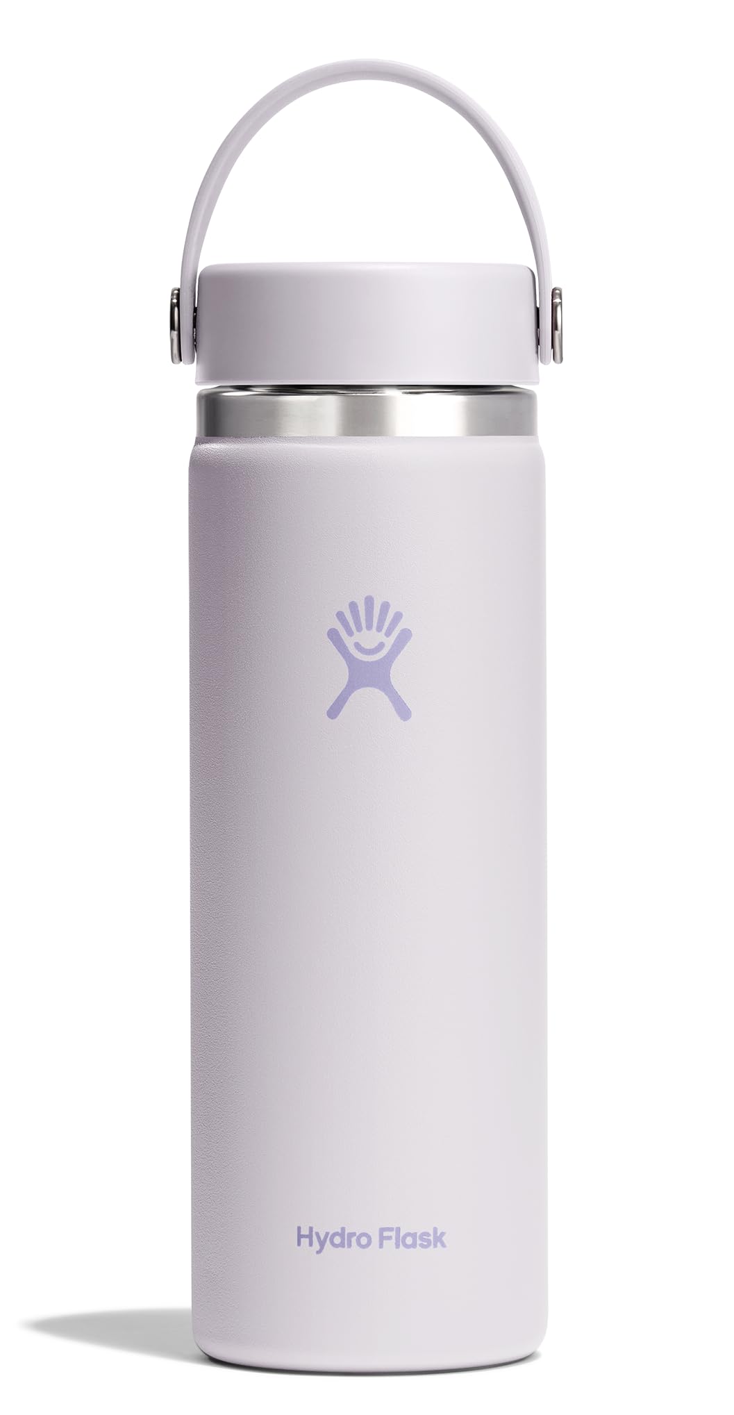 Hydro Flask Water Bottle - Insulated Stainless Steel - Wide Mouth Flex Lid, Non Spill, Leakproof and Refillable in 20 Oz Harbor Blue