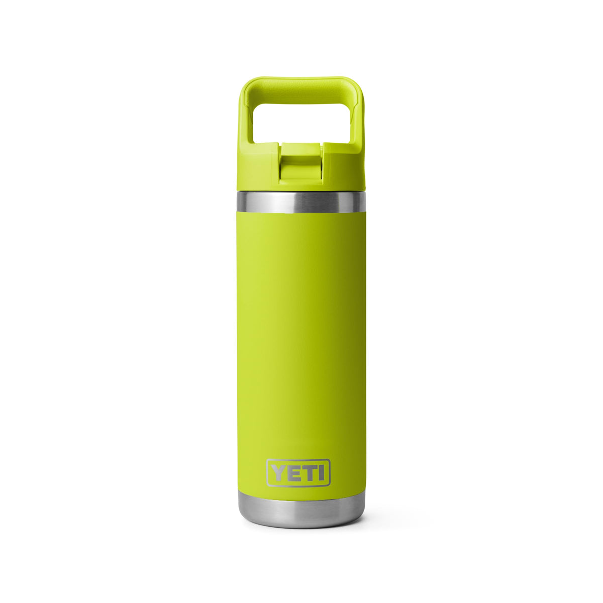 YETI Rambler 18 oz Bottle, Vacuum Insulated, Stainless Steel with Straw Cap, Navy