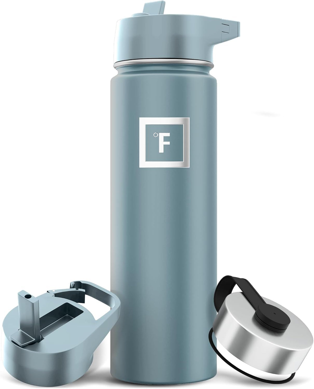 IRON °FLASK 24 oz Wide Mouth Water Bottle with Straw