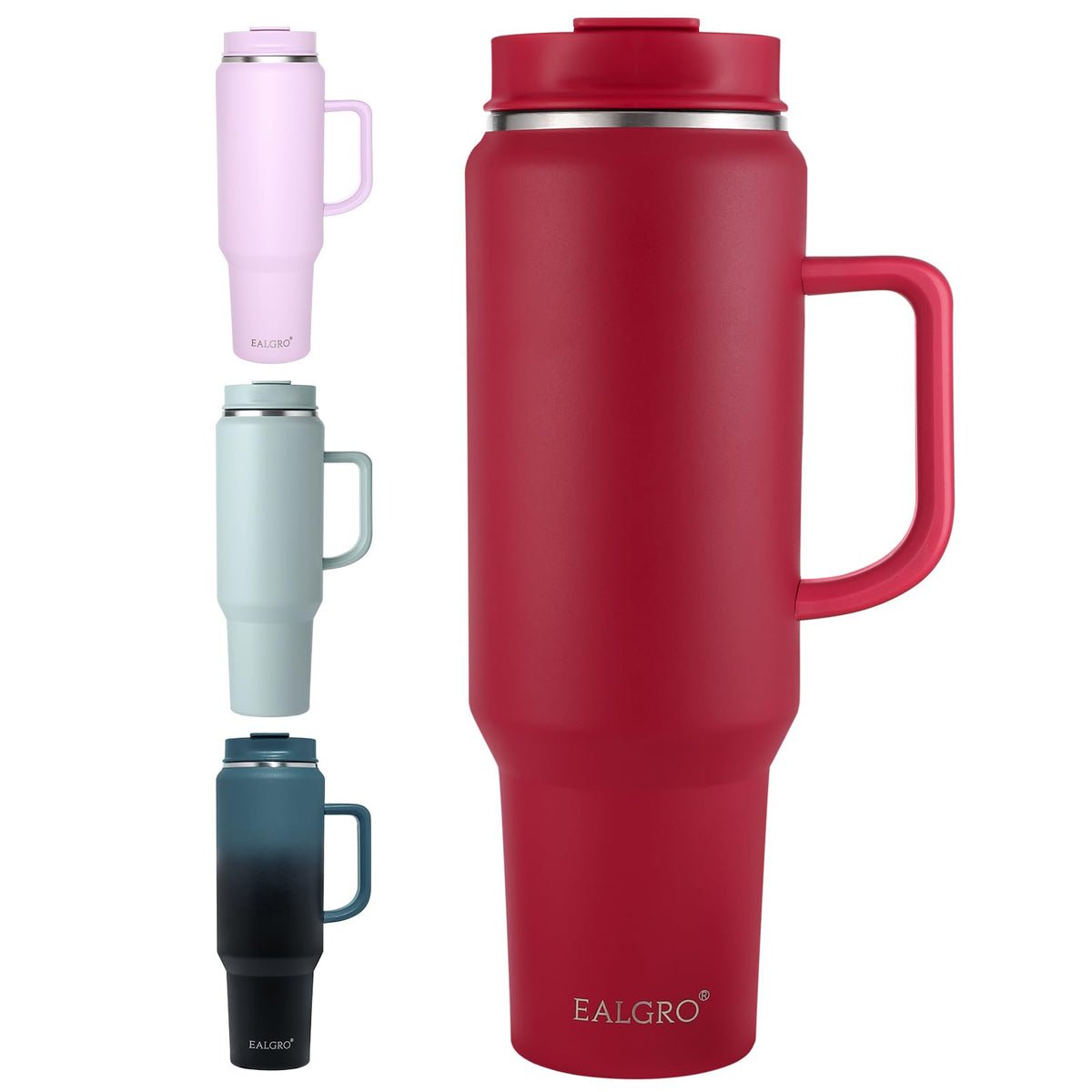 EALGRO 40 oz Tumbler with Handle, Insulated Tumblers with Lid and Straw